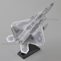 โมเดลเครื่องบินรบ 1:87 Diecast US F-22 Raptor Jet Fighter Pull Back Aircraft Toy พร้อมเสียง และไฟ ของเล่นสําหรับเด็ก