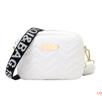 LQ แฟชั่นสีทึบกระเป๋าสะพาย Crossbody กระเป๋าผู้หญิงหนังทอกระเป๋ากระเป๋า