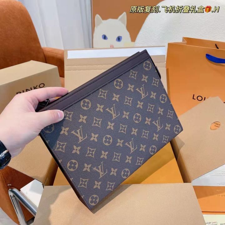 lv-กระเป๋าคลัทช์มีซิปสำหรับผู้หญิงและผู้ชาย-กระเป๋าถือทรงยาวกระเป๋าสตางค์ของแท้2022กระเป๋าใส่บัตรอเนกประสงค์คลาสสิกแฟชั่นเกาหลีกระเป๋าใส่เหรียญกระเป๋าคลัทช์โทรศัพท์มือถือ