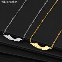 ❍●☢ Anniyo 45cm/35cm Curacao Map Ball Chain Necklaces Charm Pendant Stainless Steel Gold Color Silver Color Jewelry 230321