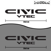 สติกเกอร์ Civic VTEC