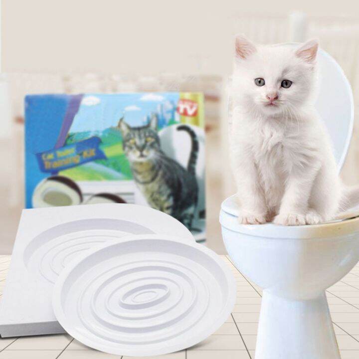 Cat Organic Litter Toilet Seat Potty Training Kit With Free Catnip
