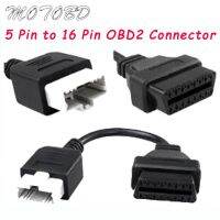 อะแดปเตอร์obd ใหม่สำหรับเครื่องอ่านโค้ดฮอนด้า5Pin OBD1เพื่อ OBD2 16Pin ตัวเมียขั้วต่อการวินิจฉัยสำหรับรถยนต์ฮอนด้า5ขาสายพ่วงสแกนเนอร์ OBD II รถยนต์ DMQ3732