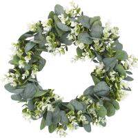 Eucalyptus wreath Artificial plants Background Wall window decorative Wedding party supplies Gifts Diy Christmas home decoration