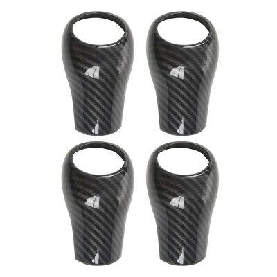 4X Carbon Fiber Gear Shift Knob Cover for Mercedes-Benz W204 W212 A C E G GLS Class