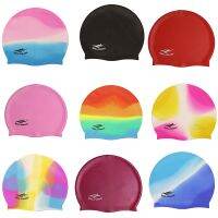 Multi-Color Adult Silicone Swimming Cap Particles Anti-Static Hair Protect Hair Sports Swim Pool Stretchable Hats Swim Caps