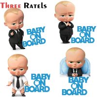 Three Ratels A191 Car Sticker Cool Baby On Board Decals Cartoon Baby In Car Rear Windshield Trunk Decoration JDM Waterproof