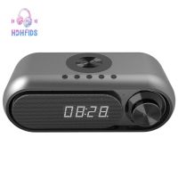 Bedside Radio with Alarm Clock Wireless Charging LED Clock Alarm Clock Audio Wireless Charging Bluetooth Speaker