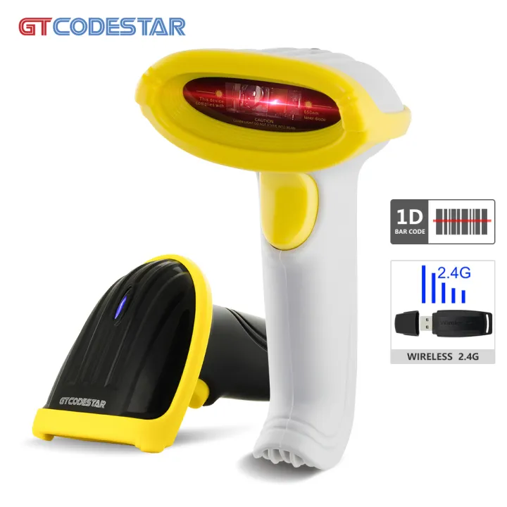 GTCODESTAR X-620E สินค้าคงคลังหน่วยความจำโหมด1D Barcode Scanner 2.4G ...