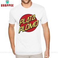 เสื้อยืดปาโบลเอสโกบาร์ Plata O Plomo พิมพ์ลายขนาด2022สำหรับผู้ชายเสื้อคอลูกเรือสีขาวผ้าฝ้ายบริสุทธิ์แขนสั้นสั่งทำขนาด6XL 5XL