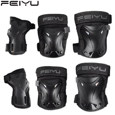 6 PieceSet Protective Gear Breathable Elbow Knee Pads Wristguard AdultKid Thick Riding Skateboard Skating Shockproof Protector