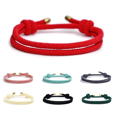 Milan Rope Bracelets Bohemia Handmade Colorful Copper Hand Rope Bracelets Unisex Fashion Birthday Party Jewelry Accessories Gift