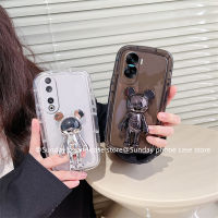 Ins เคส Phone Case Honor 90 Lite Honor90 Lite 4G 5G เคส การ์ตูนน่ารักใหม่แฟชั่นทันสมัยซิลิโคนแบบใสโทรศัพท์ฝาปิดเนื้อนิ่มกันตกสุดสร้างสรรค์พร้อมที่ใส่หมีเย็น2023