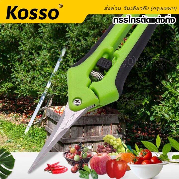 kosso-หัวตรง-กรรไกรสำหรับตัดแต่งกิ่งไม้-กรรไกรตัดแต่งกิ่งอุปกรณ์ตัดแต่งกิ่งในสวนตัดแต่งต้นไม้ในบ้าน-1ชิ้น-1301-fsa