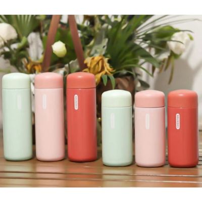 【Mini】Convenient ultra-small 150200ml 304 stainless steel thermos portable water cup vacuum flask office female迷你150ml保溫杯便攜男女學生小巧水杯過濾網泡茶杯子TH