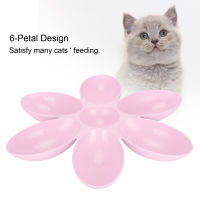 Cat Food Bowl Cat Food and Water Bowl Flower Petals Shape for Food for Water