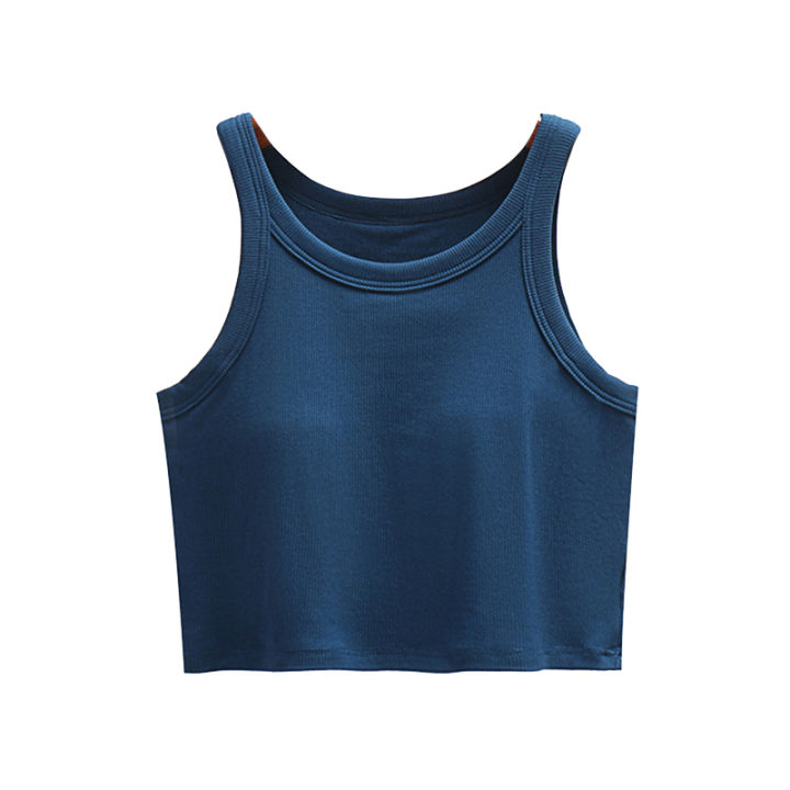 Ribbed Bra Tank Top For Women Camisole Sando Singlet Vest