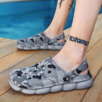 2020 Men Women Summer Sandal Mesh Breathable Padded Beach Flip Flops Shoes Solid Flat Bath Slippers Camouflage Zapatos Hombre