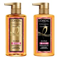 LOreal Elseve Extraordinary Oil Shine (Shampoo 440ml + Conditioner 440ml) ลอรีอัล ปารีส เอลแซฟ เอ็กซ์ตรอว์ดินารี่ ออยล์ ชายน์ (แชมพู 440 มล + ครีมนวด 440 มล)