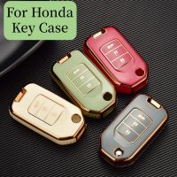 เคสกุญแจรีโมตรถยนต์ TPU แบบนิ่ม สําหรับ Honda Civic HRV CRV XRV Crider Odyssey 2015-2018