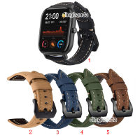 Crazy Horse ของแท้สายหนังนาฬิกาสำหรับ Huami Amazfit GTS 2e GTS2 Mini