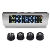 Newest TPMS Solar Power Tire Pressure Monitoring Systems High-precision Digital LCD Display Auto Security Alarm Tpms sensor