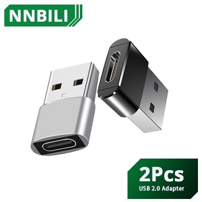 2ชิ้น USB ไปพิมพ์ C อะแดปเตอร์ OTG USB USB-C ตัวผู้ไปยังไมโคร USB USB ประเภท C ตัวเมียแปลงสำหรับ Macbook Samsung S20ขั้วต่อ OTG USBC