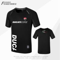 เสื้อยืดแขนสั้นคอกลมเสื้อยืด ลาย Ducati Motorcycle MotoGP ระบายอากาศได้ดี สําหรับผู้ชายCotton 100%  [S-5XL]