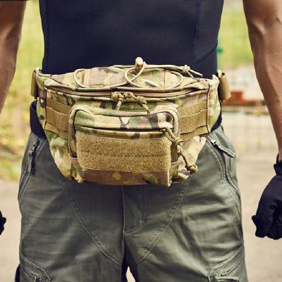 กระเป๋าเป้สะพายหลังทหารยุทธวิธีโมลกระเป๋าคาดเอวข้างนอกล่าสัตว์เครื่องมือ EDC โทรศัพท์ซองกระสุนเดินป่า Fihshing กระเป๋าคาดเอว