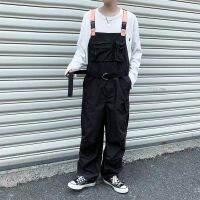 Baggy Mens Jumpsuit กางเกงคาร์โก้ Vintage Overalls Bib กางเกงโดยรวม Men S Techwear R Work Pants