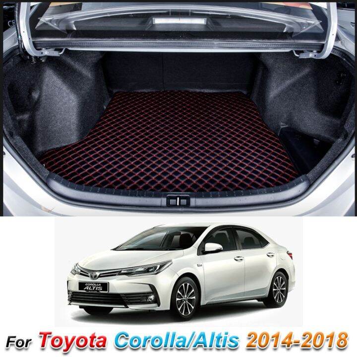 Custom Leather Car Trunk Mats For Toyota Corolla Altis 20142018 Rear