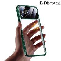 เคสโทรศัพท์ใหม่สำหรับ Realme C51 ฝาครอบ แบบหน้าต่างขนาดใหญ่เคส Realme C51 เคลือบด้วยไฟฟ้า TPU แบบนิ่มป้องกันการชน + ฟิล์มป้องกันสำหรับเลนส์