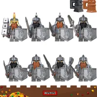 WUHUI 8PCS Lord of the Ring Minifgures Toy Building Kit LeGoIng Toys Building Blocks Dwarf Series Leader Warrior Building Bricks for Preschool Children Ages 3+ Kids Toys Compatible with All Brands
