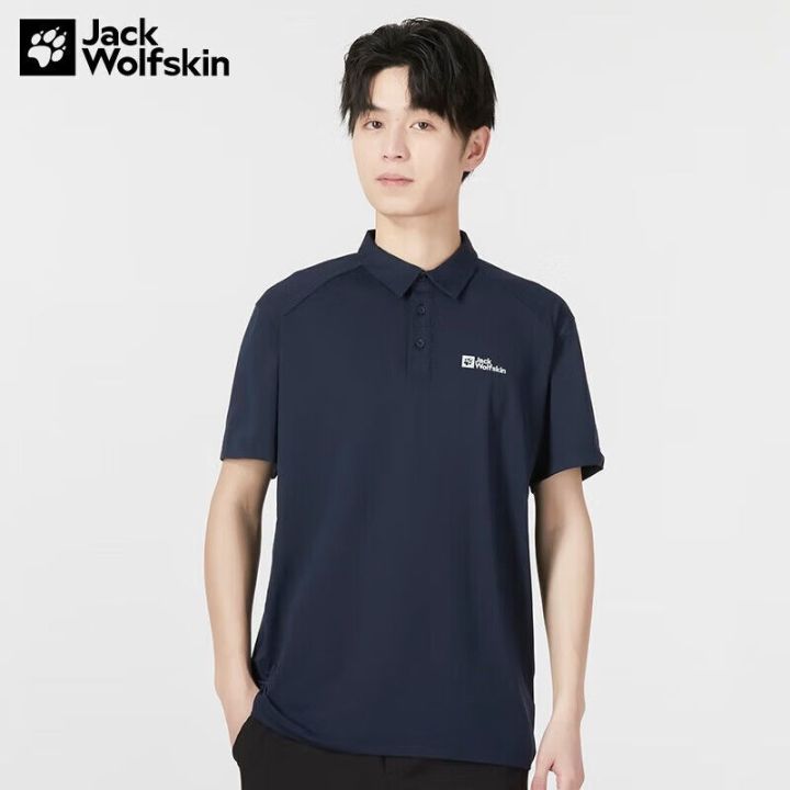 jack-wolfskin-jackwolfskin-wolf-claw-t-shirt-polo-shirt-male-23-spring-and-summer-new-outdoor-breathable-moisture-absorption-short-sleeve-5823331