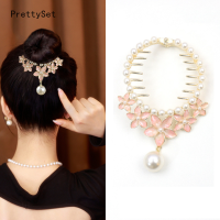 Prettysetset】พู่ของผู้หญิงคลิปหนีบผมไข่มุกพู่ดอกไม้ปิ่นปักผมหัวบอลเครื่องประดับผมหางม้าสูงแหวนเข็มชัดคลิปยึด