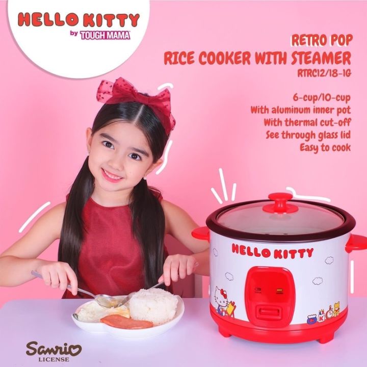 Tough Mama RTRC18-1G Hello Kitty Rice Cooker Straight Type 1.8L