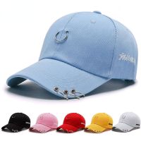 HOT★Black Adult Casual Solid Adjustable Iron Ring Baseball Caps Snapback Cap Casquette Hats Fitted Casual Gorras Dad Hats