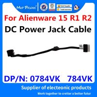 สาย DC IN แล็ปท็อปของแท้ใหม่2023 Gratis Ongkir DC-IN สายเคเบิ้ลเชื่อมต่อสายเชื่อมต่อสัญญาณไฟฟ้ากระแสตรงสำหรับ Dell Alienware 15 R1 R2 ALW15 R1 R2 0784VK 784VK