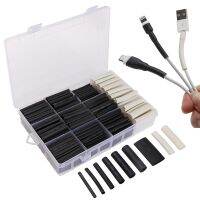 300Pcs 3:1 Heat Shrink Tubing Kit  with Glue Dual Wall Tubing Diameter 2.4/3.2/4.8/6.4/7.9/9.5/12.7mm Adhesive Lined Sleeve Wrap Cable Management