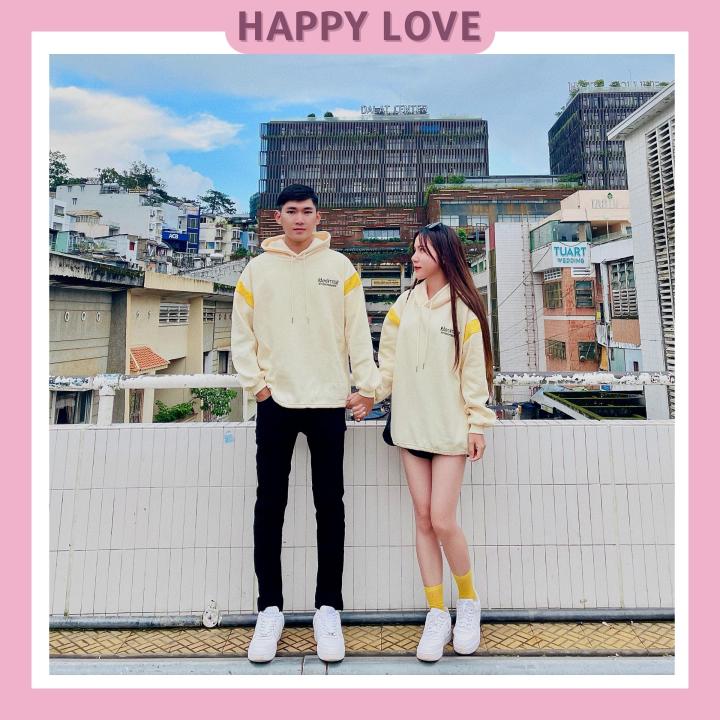 Áo Đôi Hoodie Mùa Đông Nam Nữ Form Rộng Hàn Quốc Màu Be Chữ Thêu Quảng Châu  Cao Cấp Happylove, Áo Hoddie Cặp Đôi Đẹp H17 | Lazada.Vn