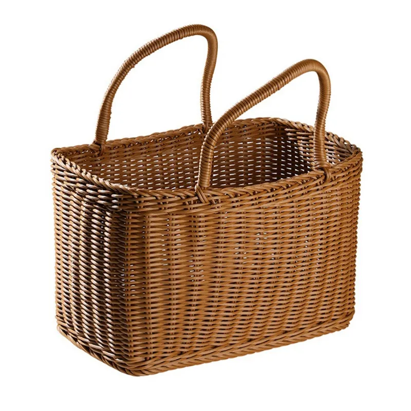 Home Shopping Basket Hand Vegetable Basket Decorative Woven Basket ...