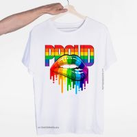 Pride Lgbt Gay Love Lesbian Rainbow Design Print T-Shirts Unisex Clothes Men Cute Custom T Shirt Cotton Top T-Shirts Normal 【Size S-4XL-5XL-6XL】