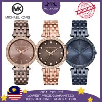 [Authentic] Michael Kors Darci Sable Blue Rose Gold Tone Pave Glitz Crystals Women Watch Jam Wanita MK3217 MK3416 MK3417