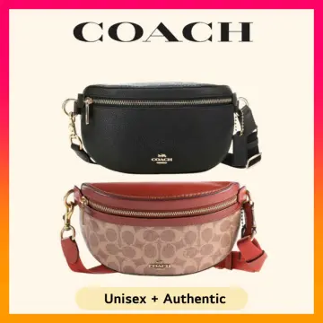 Coach Pennie Leather Shoulder Purse - #C1523 - Black/Brown/Signature :  : Clothing, Shoes & Accessories