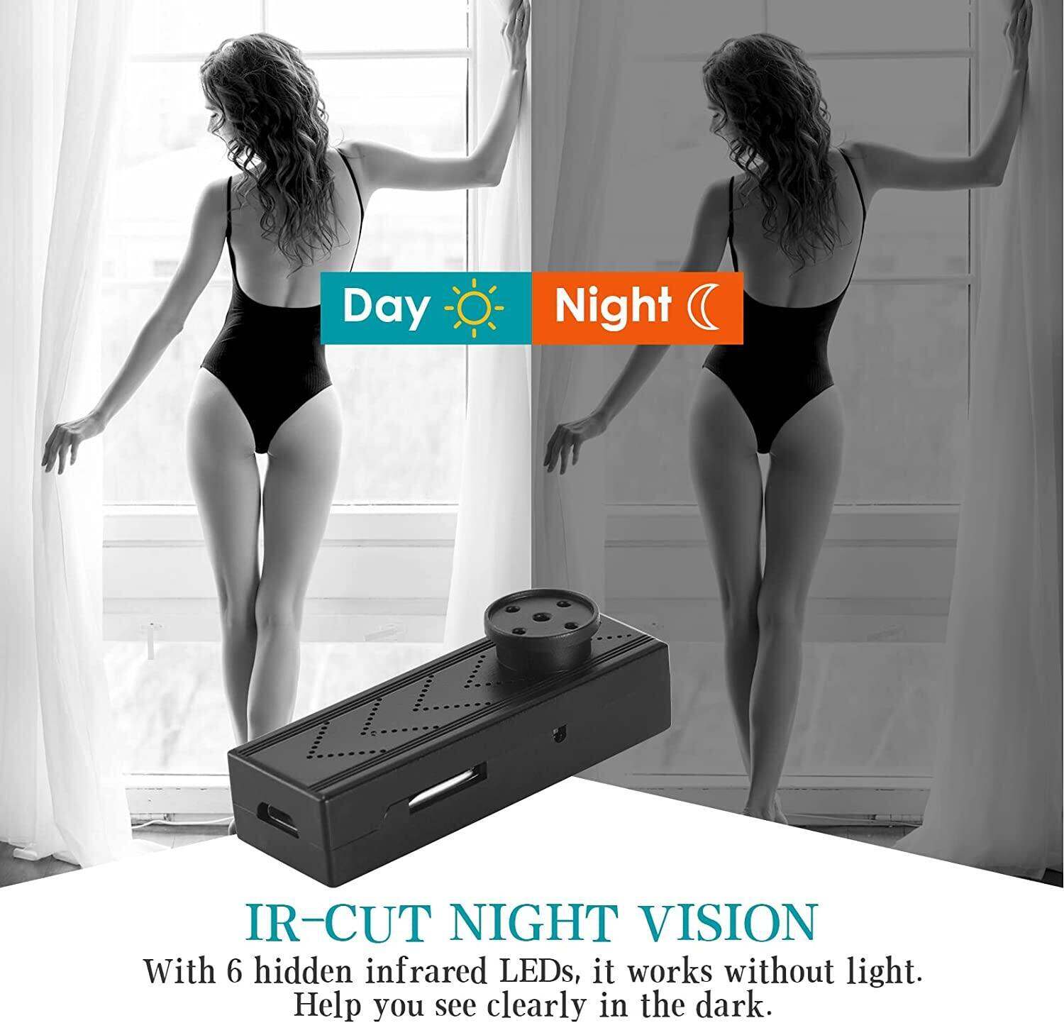 ZZOOI Mini Button Spy Camera Wireless Nanny Cam HD 1080P Hidden