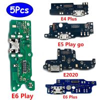 5 ชิ้นใหม่สําหรับ Moto E7 E6S E4 E6 Plus E5 Play Go 2020 พอร์ตชาร์จ USB Dock Plug Socket Jack Connector Charge Board Flex Cable