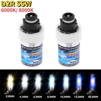 2ชิ้น D2R 55วัตต์ OEM รถ HID ซีนอนไฟหน้าเปลี่ยนหลอดไฟ6000พัน8000พัน HID ซีนอนไฟหน้าชุดอุปกรณ์เสริมในรถยนต์