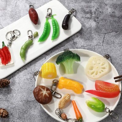 Vegetable Food  KeyChain KeyRing Funny Interesting Friend Gift Women Man Accessories Jewelry Pendant