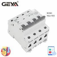 GEYA GYR9NM 3P N RCBO 16A 25A 32A 40A Electro-Magnetic AC ประเภทป้องกันกระแสเกิน30mA 100mA 300mA