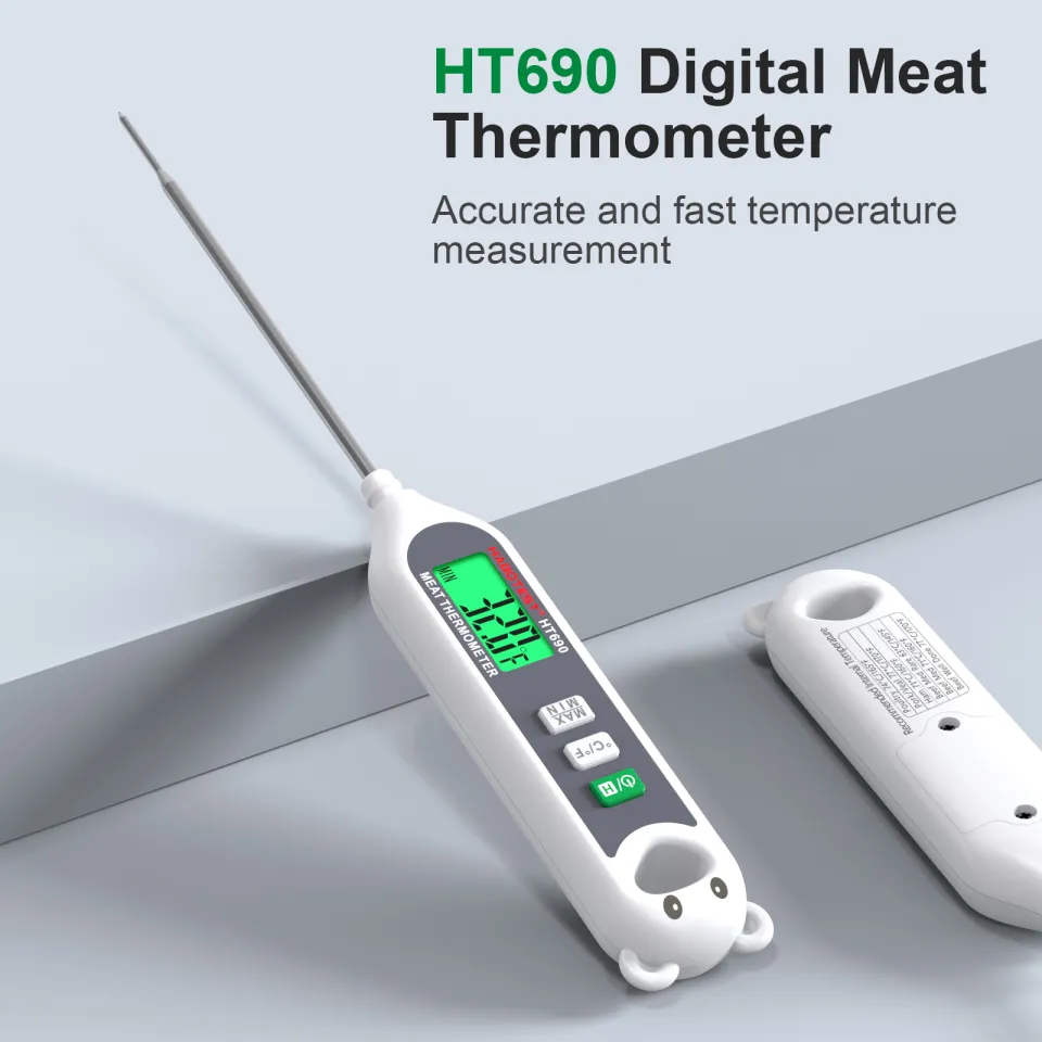 HT690 Instant Read Digital Meat Thermometer LCD Screen Probe Type